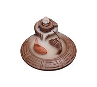 Porta bastoncini di incenso, Bruciatore di incenso in ceramica Porta incenso Bruciatore di incenso a riflusso Retro Sabbia viola Piccolo bruciatore di incenso Legno di Agar Aromaterapia Bruciatore di