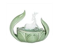 Porta bastoncini di incenso, Bruciatore di incenso in ceramica Porta incenso Bruciatore di incenso Bruciatore di incenso for aromaterapia in ceramica Bruciatore di incenso in legno di sandalo a forma