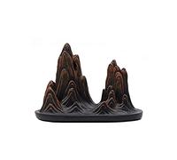 Porta bastoncini di incenso, Bruciatore di incenso in ceramica Porta incenso Bruciatore di incenso Polvere di pietra Bruciatore di incenso a reflusso roccioso Bruciatore di incenso in legno di sandalo