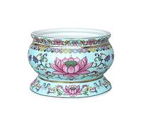 Porta bastoncini di incenso, Bruciatore di incenso in ceramica Porta incenso Bruciatore di incenso Smalto Bruciatore di incenso con motivo loto Bruciatore di incenso in ceramica in legno di sandalo Li