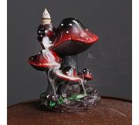 Porta bastoncini di incenso, Bruciatore di incenso in ceramica Porta incenso Ornamenti for la casa in resina Fungo Cascata Riflusso Bruciatore di incenso Porta incenso Incensiere Decorazioni for la ca