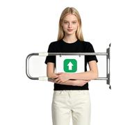 Porta Battante Unidirezionale Pannello di Controllo Accessi Direzionale | Cancello di Passaggio Commerciale a Parete per Centro Commerciale, Fabbrica, Mensa Dipendenti, Spinta Manuale, Ritorno