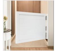 Porta Battente caffè Bar Saloon Door, Porte battenti Singole Bianche, Caffe Bar Entrata Cucina Ristorante Decorazione Divisoria Interna,con Cerniere,Bianca,90x90cm（35.4X35.4）