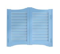 Porta Battente Caffè con Lamelle in Legno Massello - Porta Divisa/Divisorio a Doppia Apertura per Ingresso, Corridoio, Cucina, Bar, Veranda (60x80cm(23.6x31.5in))