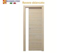Porta Battente Scorrevole Scrigno Reversibile ROVERE SBIANCATO Porte Interne Cas