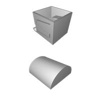 Porta Batterie AA con Coperchio, Design Pratico