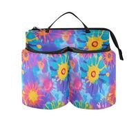 Porta bevande valigia multifunzionale Tie Die colorato estetico aereo accessori da viaggio regali di viaggio per viaggiatori del mondo