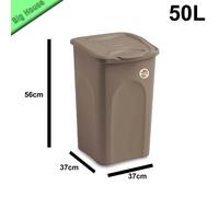 LINEA PRIMAVERA PORTA BIANCHERIA 50lt CHIUSA TORTORA