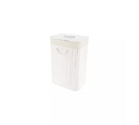 PORTA BIANCHERIA RETTANGOLARE IN BAMBOO - BIANCO.