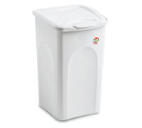 STEFANPLAST Cesto Portabiancheria 25 Litri dimensioni 35x28 h 40 cm Plastica Bianco - 70120 Primavera