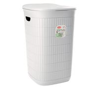 Stefanplast Portabiancheria Domus 50 L Plastica riciclata Made in Italy Bianco