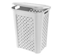 Tontarelli TON830 Portabiancheria, Bianco, 37.5 x 27.5 x 47