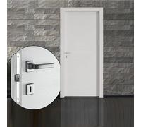 Porta BIANCO 3 D matrix con telaio e mostre WATER RESISTENT (60x210 Sinistro)