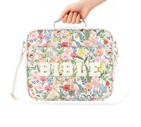 Porta Bibbia, Organizzatore Lettere Chenille Con Cinturino A Spalla, Borsa Di Storage Per Copertine Bibbia A Fiori, Per Ragazze Donna Lavoro Scuola Ufficio Chiesa Compleanno Natale San
