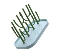 Porta biberon a forma di cactus tipo nordico scarico salvaspazio multifunzionale tazza d'acqua asciugatura rack asciugatrice dispenser blu blu verde