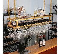 Porta Bicchiere Da Vino E Champagne Sotto Armadio, Portabicchieri Sospeso | 60cm-200cm Supporto A Testa In Giù Appeso Tazza Organizzatore Display, Facile Da Prendere(200cmx30cm)
