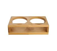 Porta bicchiere Da Vino - Scatola Display In Vetro Con Un Colpo | Supporti Per Occhiali Da Tiro | Porta Tazza | Barattoli Di Condimento Vassoio Di Servizio A 2 Fori Organizzazione E Stoccaggio Per La