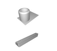 Porta Bicchiere Nascosto Scorrevole per Sotto Scrivania Stampato 3D Ufficio