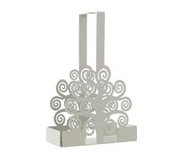 Arti & Mestieri Albero della Vita - Porta bicchieri di Design 100% Made in Italy - in Ferro, 8 x 16 x 27H cm (Avorio)
