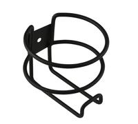 Porta bicchieri - Costruzione in ferro metallico, design montato su rotaia, supporto per lattine per bevande, scanalature per stabilità delle bevande, adatto per il posizionamento di contenitori di
