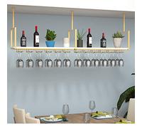 Porta bicchieri da vino sospeso al soffitto - LOFT Porta piante in ferro battuto, portabottiglie minimalista in stile europeo, portabottiglie galleggiante, per ristorante/bar/soggiorno, faci