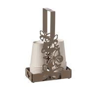 porta bicchieri farfalloso Beige in Ferro 16x8x27Hcm