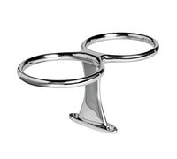 Porta bicchieri inox doppio fissaggio a vite Staffa - 1 PZ Osculati - 48.429.22