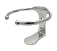 Porta bicchieri inox singolo fissaggio a vite Staffa - 1 PZ Osculati - 48.429.