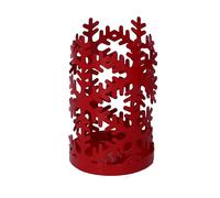 PORTA BICCHIERI NATALE FIOCCHI NEVE ROSSO DECORAZIONE TAVOLO NATALE FESTA