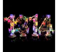 Porta-Bicchierini Da Shot a LED Multicolore Ed Espositore per Cocktail H