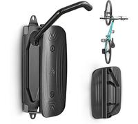 Porta Bici Da Muro. Gancio Bici Muro Girevole Per Biciclette, Ganci Da Muro Per Garage, Appendi Bici Verticale Salvaspazio, Supporta Fino A 30 Kg, Facile Da Installare, Colore Nero.