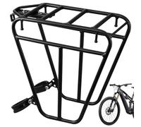 Porta bici, rastrelliere posteriore per bici regolabile, montato su telaio per carichi più pesanti e laterali per freno a disco, con la pannier