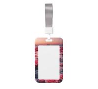 Porta-biglietti con rose by the sea, resistente e leggero, design elegante, adatto per uffici, ospedali e conferenze