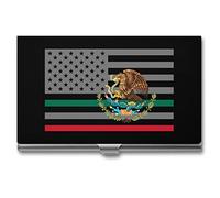 Porta biglietti da visita con bandiera americana del Messico personalizzato porta biglietti da visita professionale tascabile organizer per uomini e donne, Stile:, Taglia unica, MHXYZHW