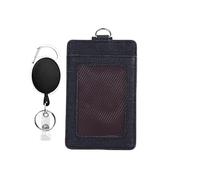 Porta biglietti da visita con cordino Porta carte con cordino, Custodie for documenti, Custodie for documenti da 5 pezzi Portafogli in pelle PU retrattile Custodia for pass for autobus Custodia for ba