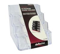 Porta biglietti da visita Deflecto Attraente plastica in polisterene curvo e inc