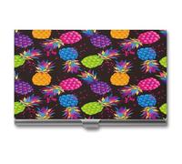 Porta biglietti da visita rosa glitterato, sottile e professionale, ideale come organizer per biglietti da visita e porta carte regalo, per uomini e donne, Stile-37-4, Taglia unica, Porta biglietti da