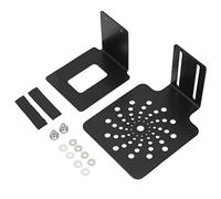 Porta Bilancia Macchina Caffè in Acciaio Inossidabile, Altezza Regolabile 8-14cm, Design con Drenaggio - Pratico e Resistete per Uso Domestico e Bar (Nera)