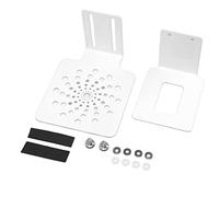 Porta Bilancia Macchina Caffè in Acciaio Inossidabile, Altezza Regolabile 8-14cm, Design con Drenaggio - Pratico e Resistete per Uso Domestico e Bar (Bianca)