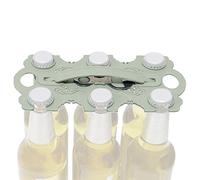 Porta birra, confezione da 6 portabevande isolanti, organizer per acqua ghiacciata con manico, ideale per picnic, caffè, whisky, feste di consegna, compleanni e viaggi di