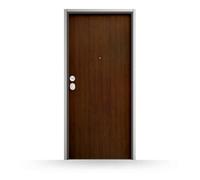 Porta blindata, Exclusive, Noce medio, 800 x 2100 mm ou su misura, modello Torregrotta, classe di sicurezza 4, configura individualmente