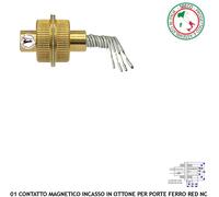 Porta Blindata Ferro Allarme Contatto Magnetico Ottone da Incasso Sensore Reed