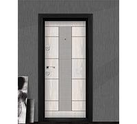 Porta Blindata Portone Blindato Esterno Porta Blindata Ingresso 90x200 con Spioncino Serratura Porta Blindata Porte Blindate Portone Esterno Bianca PL30 (Interna Sinistra)