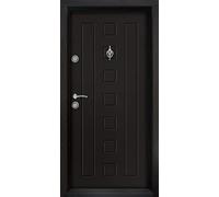 Porta blindata Portone Blindato Porta Ingresso Esterno 90x200 con Spioncino Serratura Marrone Scuro PL64 (interna destra)
