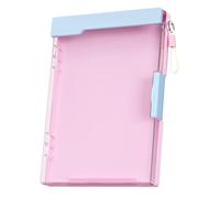 Porta-blocco cartella organizzatore portatile resistente grande | Organizzatore di eventi per ufficio, scuola, casa, ufficio, tavolo, tasca, zaino, diario diario diario rosa