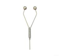 Porta bobina in acciaio inox, strumento compatto per legare le mosche, corpo interamente in metallo, controllo del filo liscio, leggero, 37,4 mm, 13,1 g, funziona con ganci