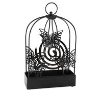 Porta Bobina per Zanzare,Retrò Supporto a Spirale,Farfalla Bruciatore di Incenso,Supporto per Spirali Antizanzare in Ferro Retrò,Nordico Retrò in Ferro Anti Zanzare,Nero Mosquito Coil Iron
