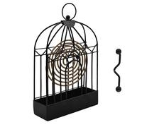 Porta Bobina per Zanzare,Retrò Supporto a Spirale,Supporto per Spirali Antizanzare in Ferro Retrò,Nordico Retrò in Ferro Anti Zanzare,Mosquito Coil Iron,Innovativo Bruciatore di Incenso (Nero)