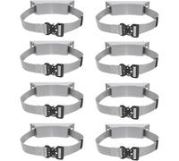 Porta bombole di propano/porta bombole di ossigeno con cinghia di fissaggio, porta bombole mediche for laboratorio(Grey,8 pack)