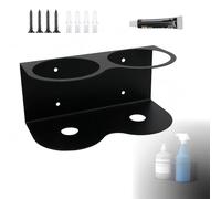 Porta Bombolette Spray Portabottiglie Spray, Porta Lattine, Scaffale per Bombolette Spray, Supporto per Bomboletta Spray, Accessorio per Attrezzi ad Aria Compressa per Garage Officina (2 Slot)